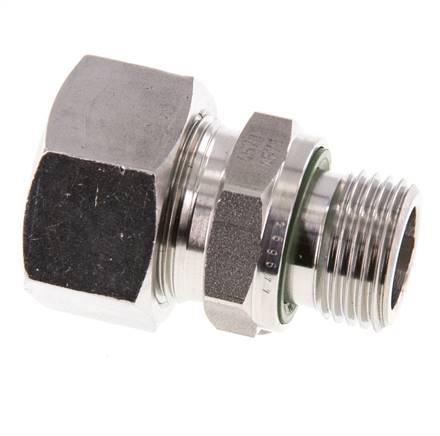 G 1/2'' Macho x 18L Anillo de corte recto de acero inoxidable con junta FKM 315 Bar DIN 2353