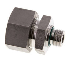 G 1/2'' Male x 25S Stainless steel Straight Cutting Ring with FKM Seal 400 Bar DIN 2353