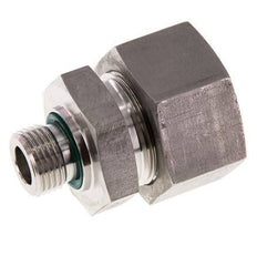 G 1/2'' Male x 25S Stainless steel Straight Cutting Ring with FKM Seal 400 Bar DIN 2353