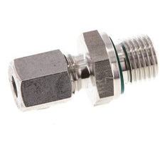G 1/4'' Macho x 6L Anillo de corte recto de acero inoxidable con junta FKM 315 Bar DIN 2353