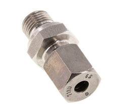 G 1/4'' Macho x 6S Anillo de corte recto de acero inoxidable con junta FKM 630 Bar DIN 2353