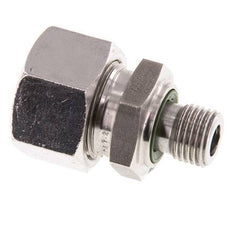 G 1/4'' Macho x 15L Anillo de corte recto de acero inoxidable con junta FKM 315 Bar DIN 2353