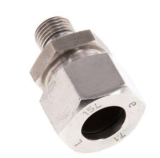 G 1/4'' Macho x 15L Anillo de corte recto de acero inoxidable con junta FKM 315 Bar DIN 2353
