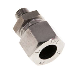 G 1/8'' Macho x 12L Anillo de corte recto de acero inoxidable con junta FKM 315 Bar DIN 2353