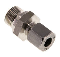 G 3/8'' Macho x 8L Anillo de corte recto de acero inoxidable con junta FKM 315 Bar DIN 2353