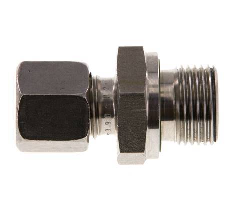 G 3/8'' Macho x 8L Anillo de corte recto de acero inoxidable con junta FKM 315 Bar DIN 2353