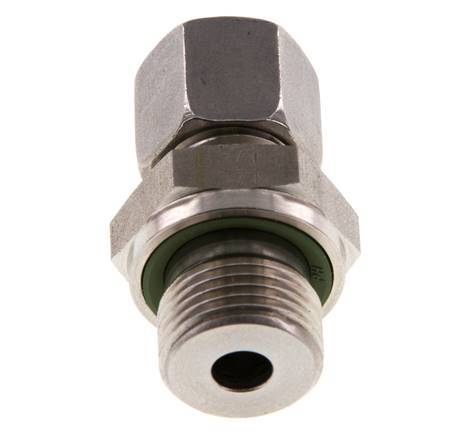 G 3/8'' Macho x 8L Anillo de corte recto de acero inoxidable con junta FKM 315 Bar DIN 2353