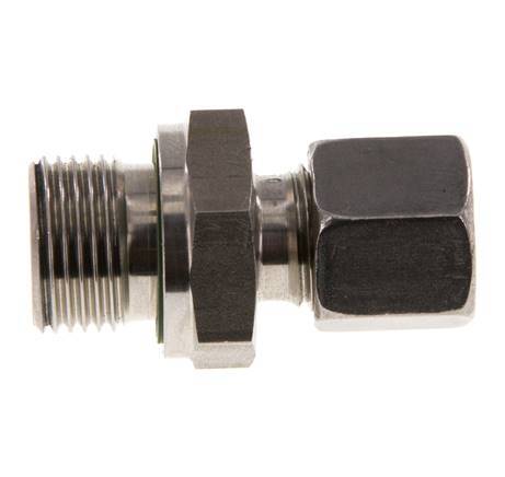 G 3/8'' Macho x 8L Anillo de corte recto de acero inoxidable con junta FKM 315 Bar DIN 2353