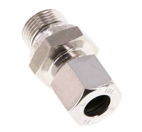 G 3/8'' Male x 10L Stainless steel Straight Cutting Ring with FKM Seal 315 Bar DIN 2353