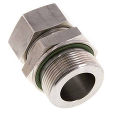 G 1 1/2'' Macho x 35L Anillo de corte recto de acero inoxidable con junta FKM 160 Bar DIN 2353