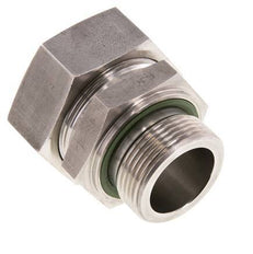 G 1 1/4'' Macho x 42L Anillo de corte recto de acero inoxidable con junta FKM 160 Bar DIN 2353
