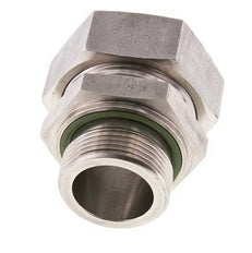 G 1 1/4'' Macho x 42L Anillo de corte recto de acero inoxidable con junta FKM 160 Bar DIN 2353