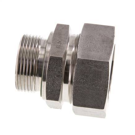 G 1 1/4'' Macho x 42L Anillo de corte recto de acero inoxidable con junta FKM 160 Bar DIN 2353