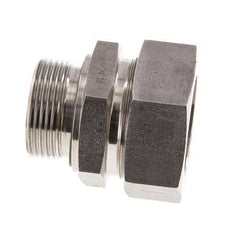 G 1 1/4'' Macho x 42L Anillo de corte recto de acero inoxidable con junta FKM 160 Bar DIN 2353