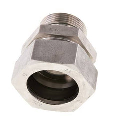 G 1 1/4'' Macho x 42L Anillo de corte recto de acero inoxidable con junta FKM 160 Bar DIN 2353