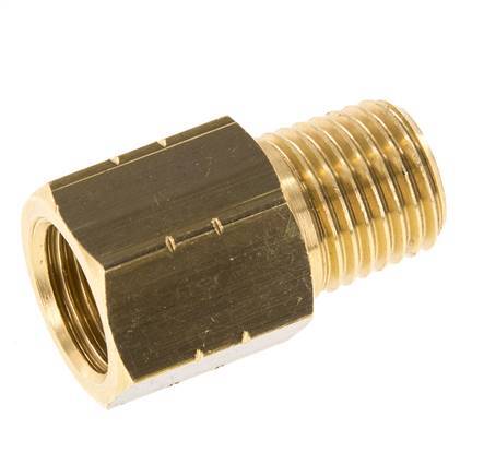 1/4'' NPT x G 1/4'' M/F Brass Reducing Ring 16 Bar - Hydraulic