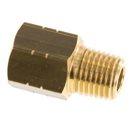 1/4'' NPT x G 1/4'' M/F Brass Reducing Ring 16 Bar - Hydraulic