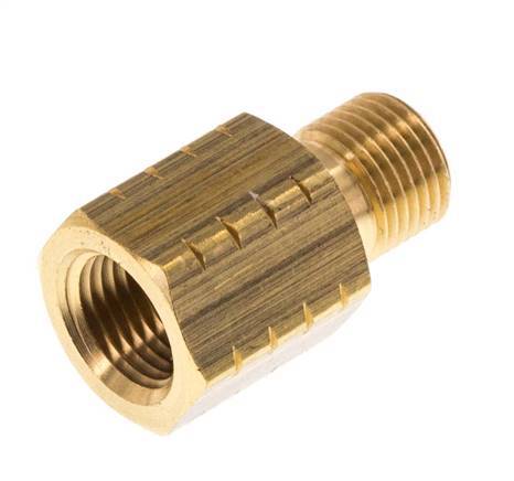 G 1/8'' x 1/8'' NPT M/F Anillo reductor de latón 16 Bar - Hidráulico