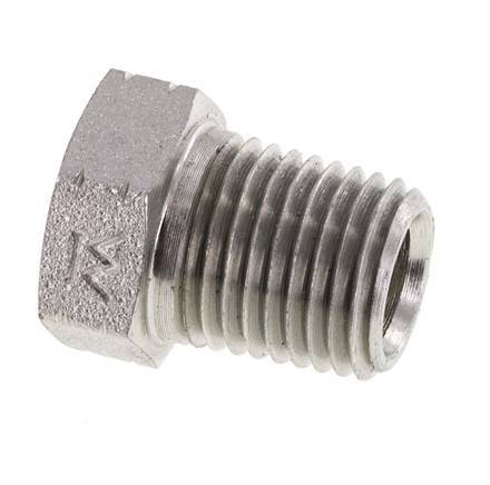 1/4'' NPT x 1/8'' NPT M/F Zinc plated Steel Reducing Ring 275 Bar - Hydraulic [2 Pieces]