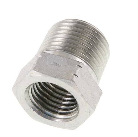 3/8'' NPT x 1/4'' NPT M/F Anillo reductor de acero galvanizado 210 barras - Hidráulico [2 piezas]