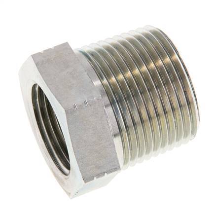 1'' NPT x 3/4'' NPT M/F Anillo reductor de acero galvanizado 140 Bar - Hidráulico