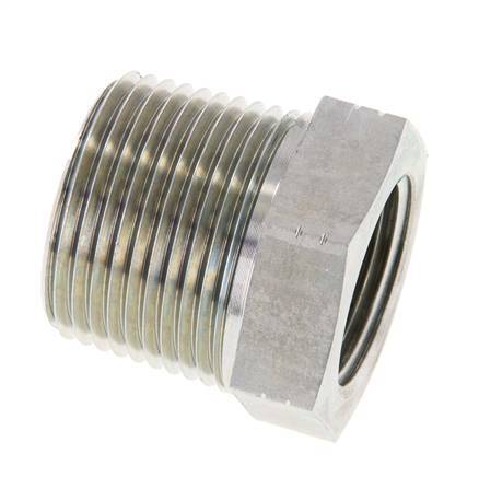 1'' NPT x 3/4'' NPT M/F Anillo reductor de acero galvanizado 140 Bar - Hidráulico