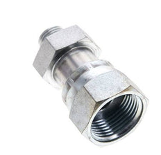 Adaptador reductor de acero galvanizado UNS 1''-14 x UNF 9/16''-18 M/F ORFS 400 Bar - Hidráulico