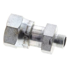 Adaptador reductor de acero galvanizado UNS 1''-14 x UNF 9/16''-18 M/F ORFS 400 Bar - Hidráulico