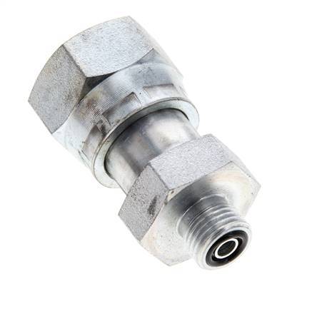 Adaptador reductor de acero galvanizado UNS 1''-14 x UNF 9/16''-18 M/F ORFS 400 Bar - Hidráulico