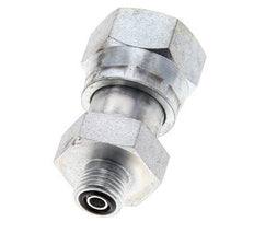 Adaptador reductor de acero galvanizado UNS 1''-14 x UNF 9/16''-18 M/F ORFS 400 Bar - Hidráulico