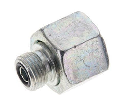 UNS 1''-14 x UN 11/16''-16 F/M Zinc plated Steel Reducing Adapter ORFS 400 Bar - Hydraulic