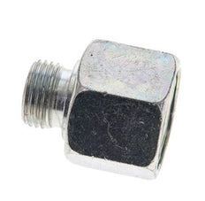 UNS 1''-14 x UN 11/16''-16 F/M Zinc plated Steel Reducing Adapter ORFS 400 Bar - Hydraulic