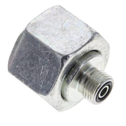 UN 1-3/16''-12 x UNF 9/16''-18 F/M Adaptador reductor de acero galvanizado ORFS 400 Bar - Hidráulico