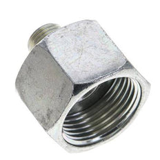 UN 1-3/16''-12 x UNF 9/16''-18 F/M Adaptador reductor de acero galvanizado ORFS 400 Bar - Hidráulico