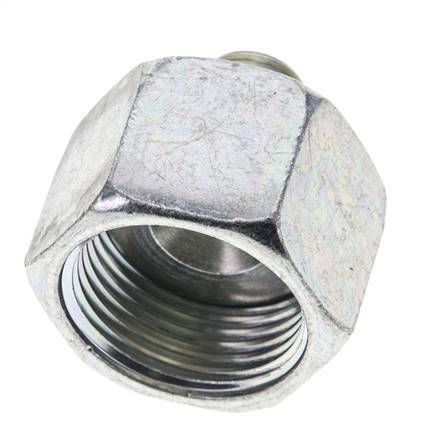 UN 1-3/16''-12 x UNF 9/16''-18 F/M Adaptador reductor de acero galvanizado ORFS 400 Bar - Hidráulico