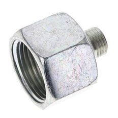 UN 1-3/16''-12 x UNF 9/16''-18 F/M Zinc plated Steel Reducing Adapter ORFS 400 Bar - Hydraulic