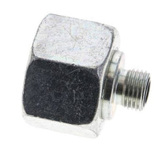 UN 1-3/16''-12 x UNF 9/16''-18 F/M Zinc plated Steel Reducing Adapter ORFS 400 Bar - Hydraulic