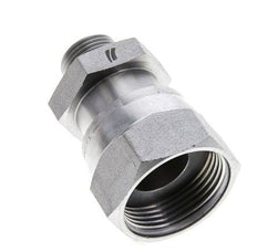 UN 1-7/16''-12 x UN 13/16''-16 F/M Adaptador Reductor de Acero Cincado ORFS 400 Bar - Hidráulico