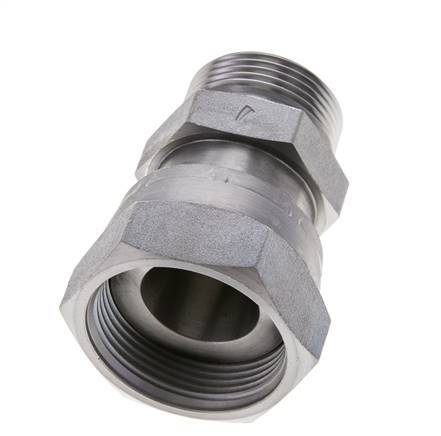 UN 1-11/16''-12 x UN 1-7/16''-12 F/M Adaptador Reductor de Acero Cincado ORFS 250 Bar - Hidráulico