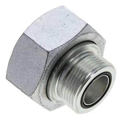 UN 2''-12 x UN 1-7/16''-12 F/M Adaptador Reductor de Acero Cincado ORFS 250 Bar - Hidráulico