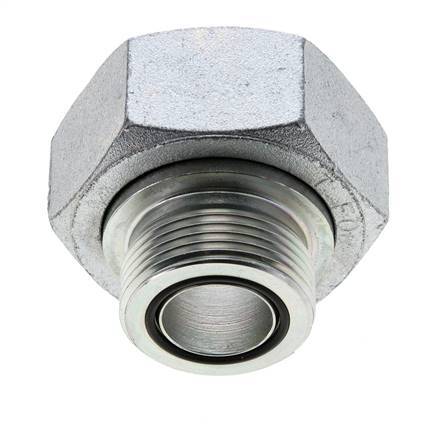 UN 2''-12 x UN 1-7/16''-12 F/M Adaptador Reductor de Acero Cincado ORFS 250 Bar - Hidráulico