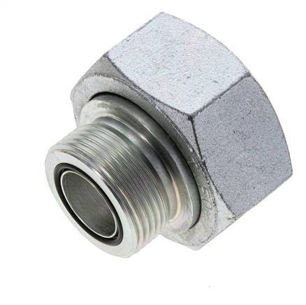 UN 2''-12 x UN 1-7/16''-12 F/M Adaptador Reductor de Acero Cincado ORFS 250 Bar - Hidráulico