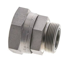 UN 2''-12 x UN 1-11/16''-12 M/F Adaptador Reductor de Acero Cincado ORFS 250 Bar - Hidráulico