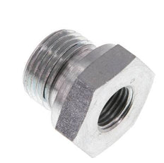 G 1/2'' x G 1/4'' M/F Adaptador reductor de acero galvanizado 630 barra - hidráulica [2 piezas]