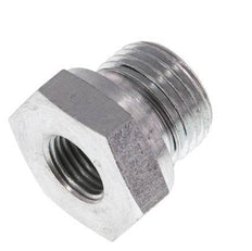 G 1/2'' x G 1/4'' M/F Adaptador reductor de acero galvanizado 630 barra - hidráulica [2 piezas]