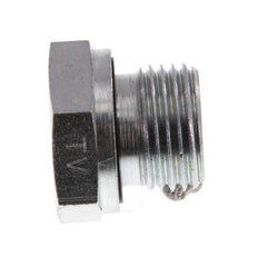 G 1/2'' x G 1/4'' M/F Adaptador reductor de acero galvanizado 630 barra - hidráulica [2 piezas]