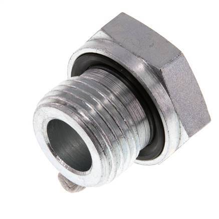 G 1/2'' x G 1/4'' M/F Adaptador reductor de acero galvanizado 630 barra - hidráulica [2 piezas]