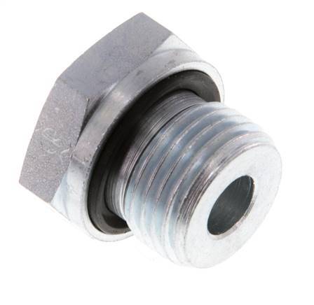 G 1/2'' x G 1/8'' M/F Adaptador reductor de acero galvanizado 630 barra - hidráulica [2 piezas]