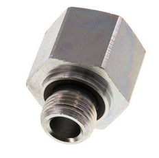 G 1/2'' x G 3/4'' M/F Zinc plated Steel Reducing Adapter 400 Bar - Hydraulic