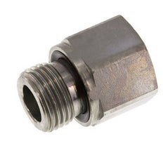 G 1/2'' x G 3/8'' M/F Adaptador reductor de acero galvanizado 630 barra - hidráulica [2 piezas]